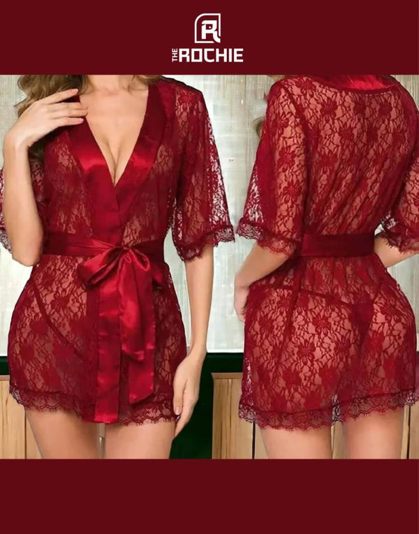 Ladies imported 3pcs High quality Net Nighty Set