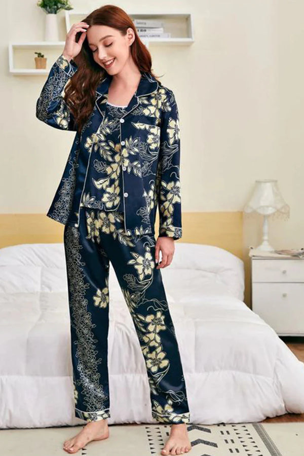 Lumina Silky Satin Night Dress For Women and Girls 7 Piece Night Wear